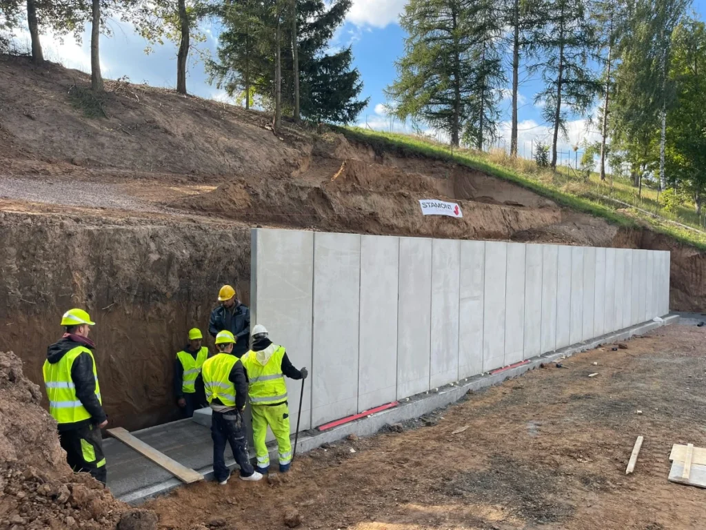 Realizace opěrných zdí